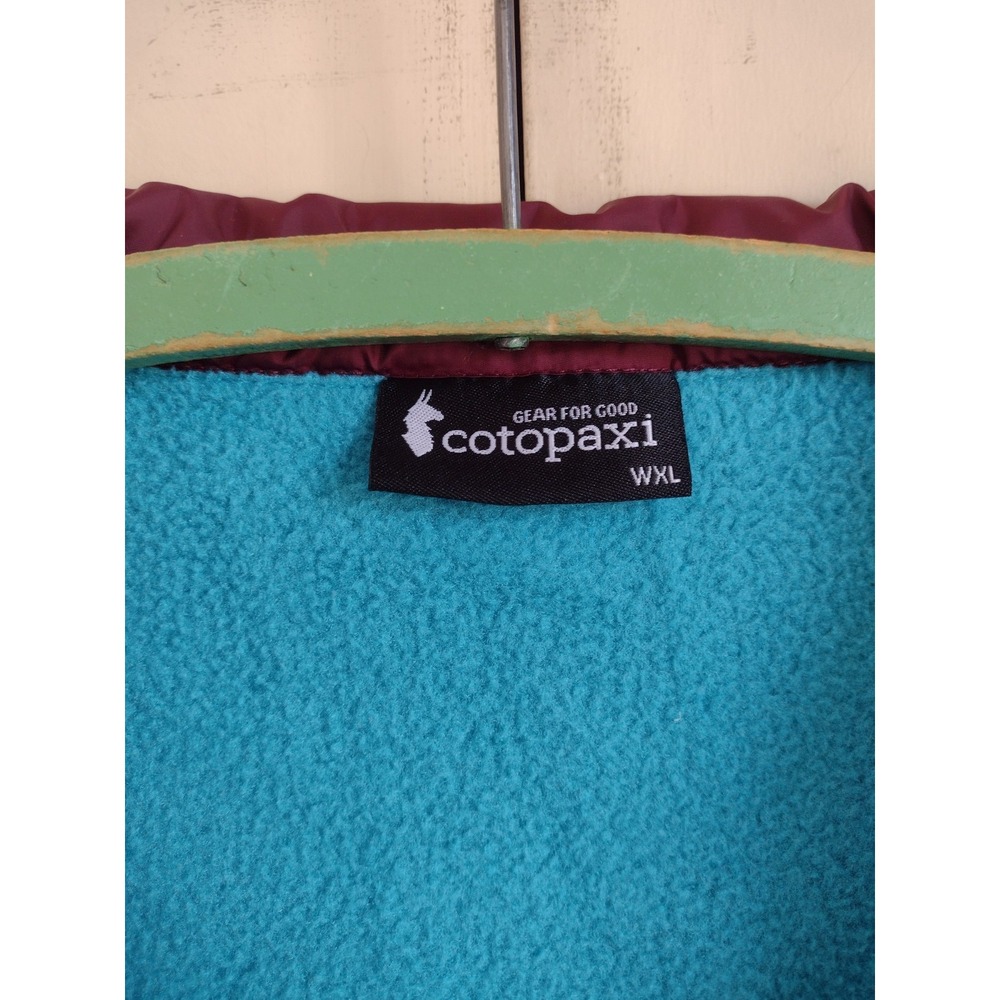 COTOPAXI Teca Fleece XL Full Zip Teal Jacket Gorpcore Outdoor Retro Orange Red - Picture 2 of 9